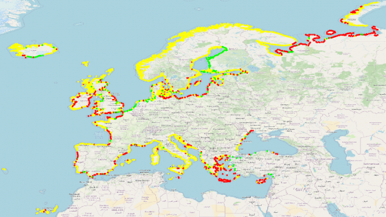 EMODnet Unveils New Pan-European Shoreline-migration Map