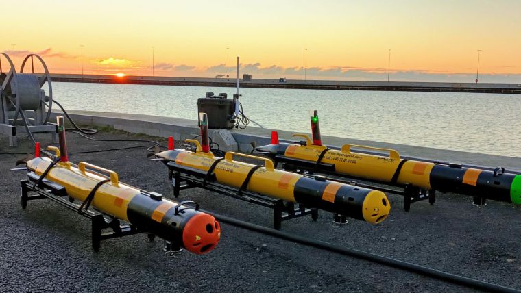 Three Small AUV Units Delivered to the Danish Navy