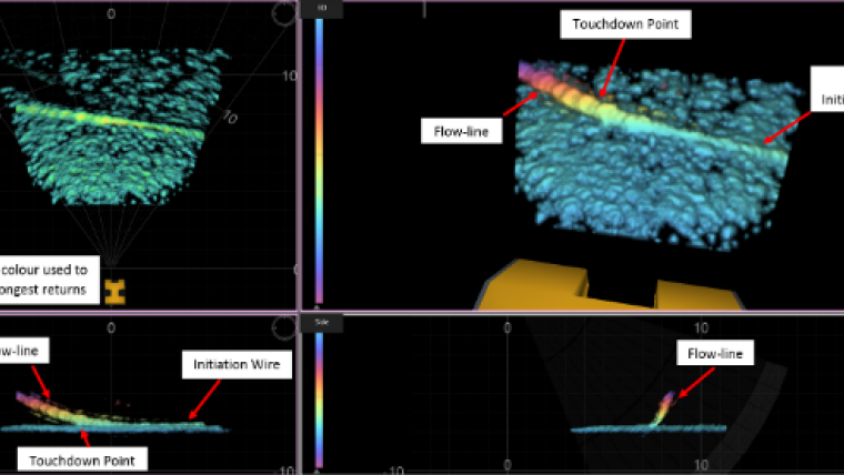 Vantage ROV Navigation Software Paired with Echoscope Sonar