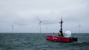 Fully remote ROV inspection of offshore wind farm completed by Fugro’s Blue Essence