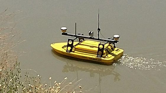 EchoBoat Used for Delta Levee System Survey
