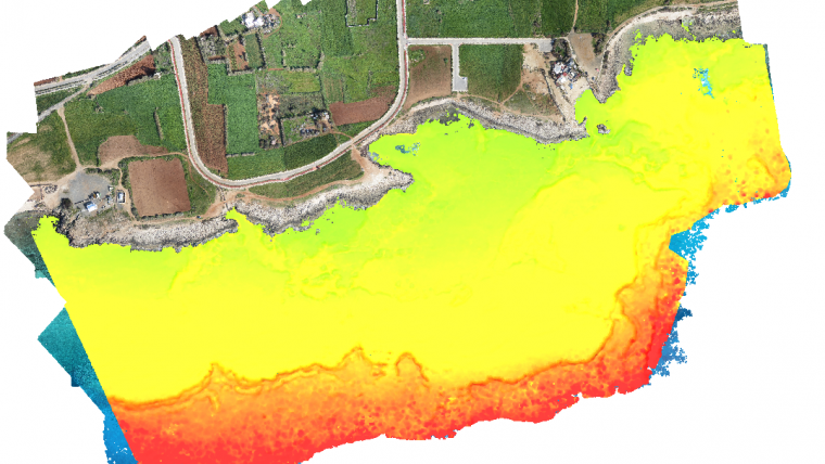 Bathymetry from UAV imagery and machine learning