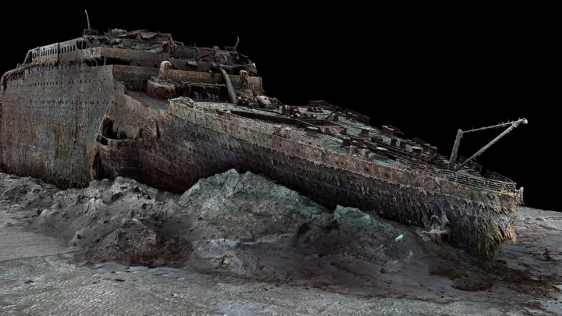 Unprecedented 3D scanning brings Titanic shipwreck to life