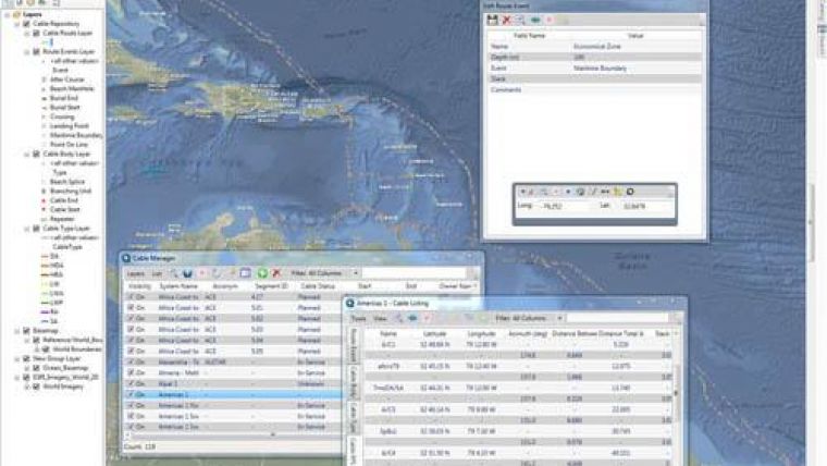 Software for Submarine Cable Route Design and Data Management