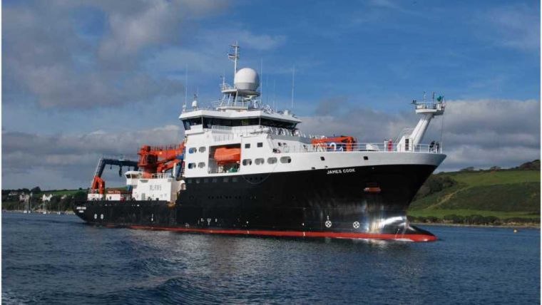 RRS James Cook Sets Sail for Drilling Expedition